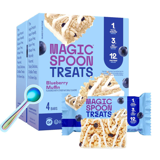 MAGIC SPOON Snacks & Spoons - High Protein, Low Carb, Low Sugar, Gluten Free, Crispy Protein Bar Cereal Bars